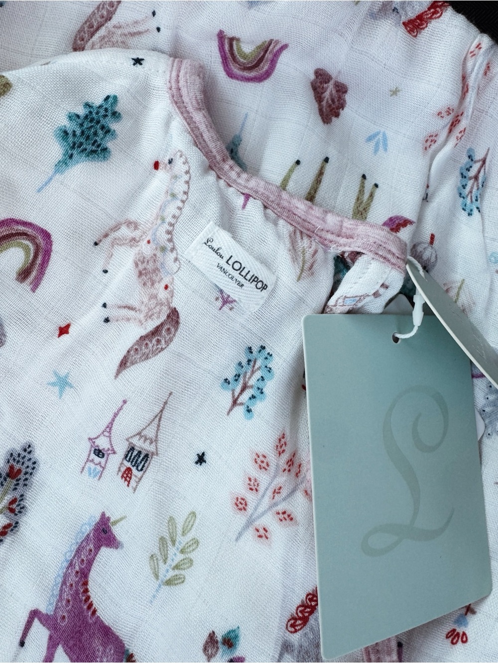Loulou Lollipop Muslin Sleep Sack Wearable Blanket - Unicorn Dream 3-12 Months